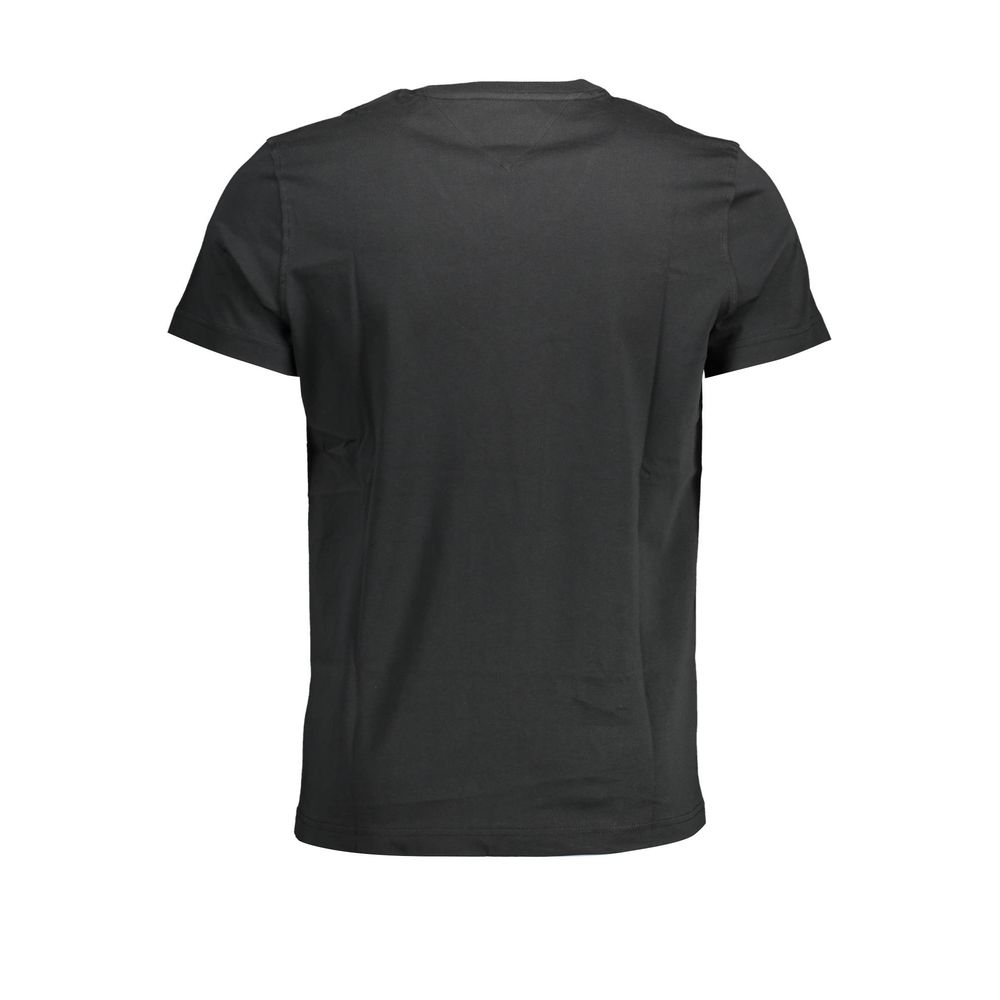 Tommy Hilfiger Black Organic Cotton Men T-Shirt | Regal Royce
