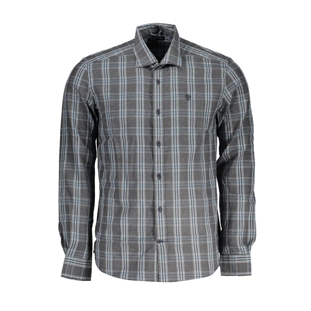 North Sails Grigio Cotton Men Shirt | Regal Royce
