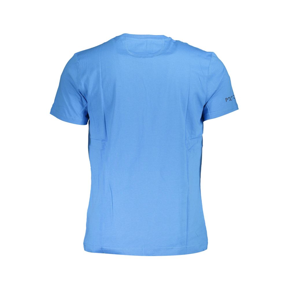 La Martina Blu Cotton Men T-Shirt | Regal Royce