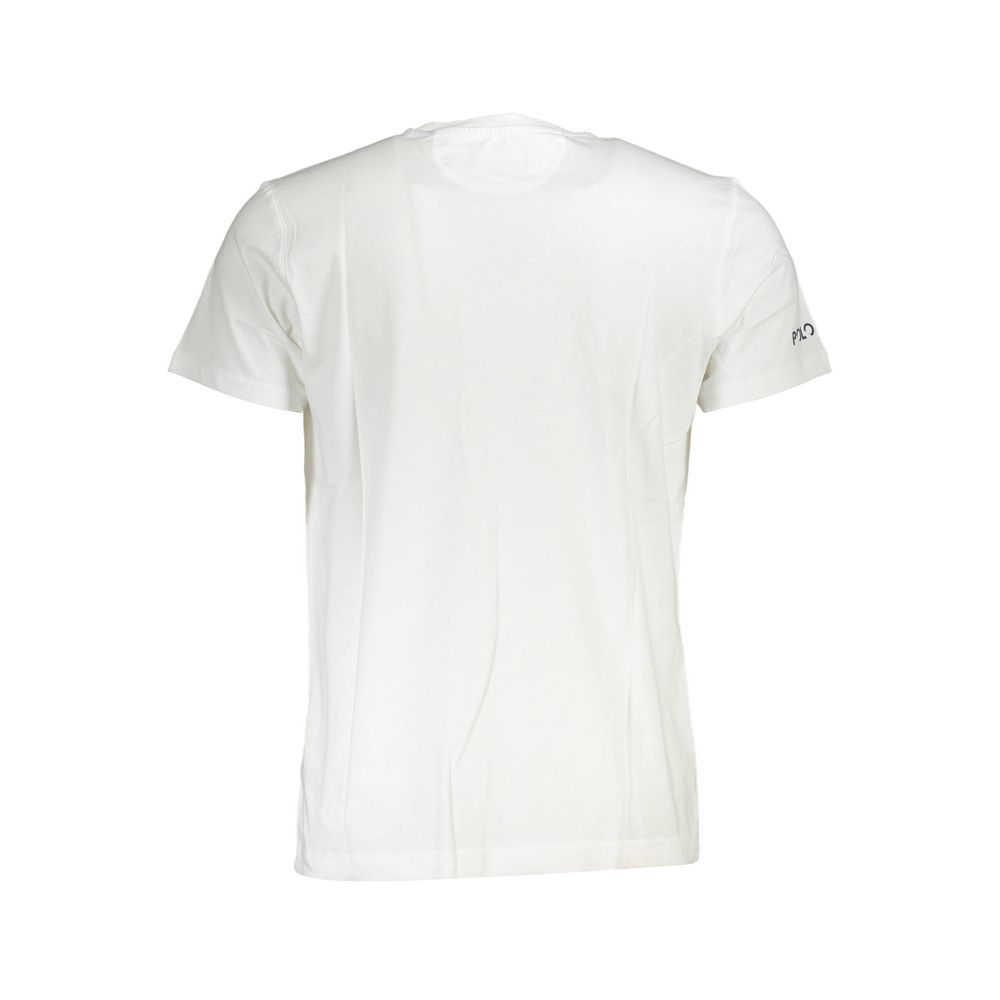 La Martina White Cotton Men T-Shirt | Regal Royce