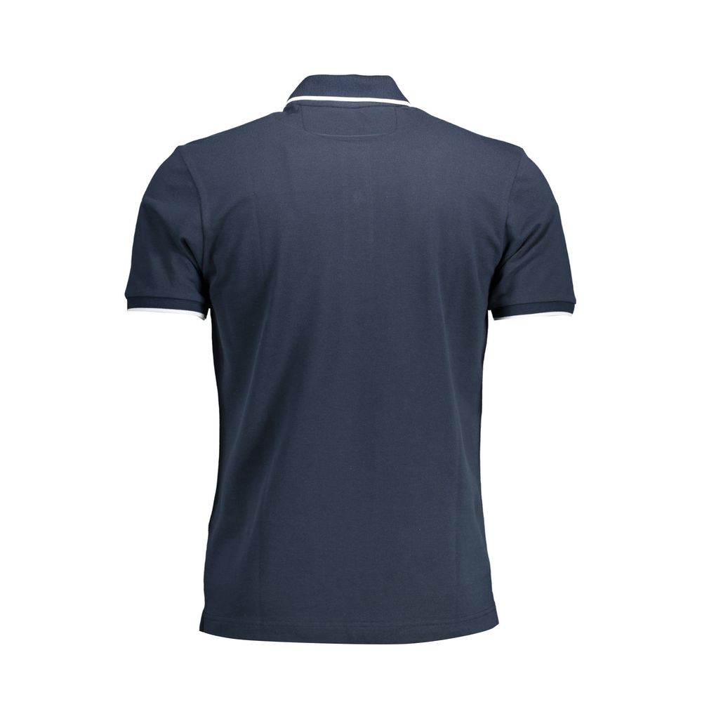 La Martina Blue Cotton Men Polo Shirt | Regal Royce