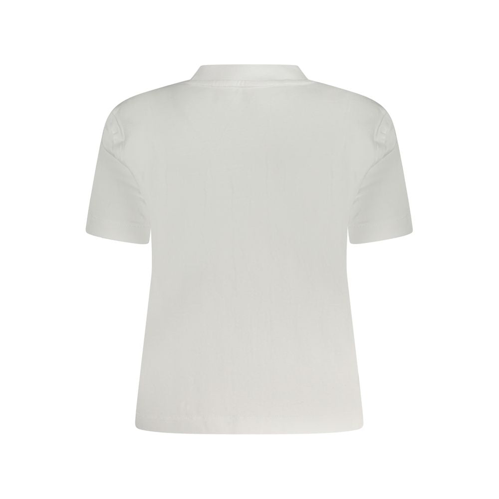 Calvin Klein White Cotton Women T-Shirt | Regal Royce