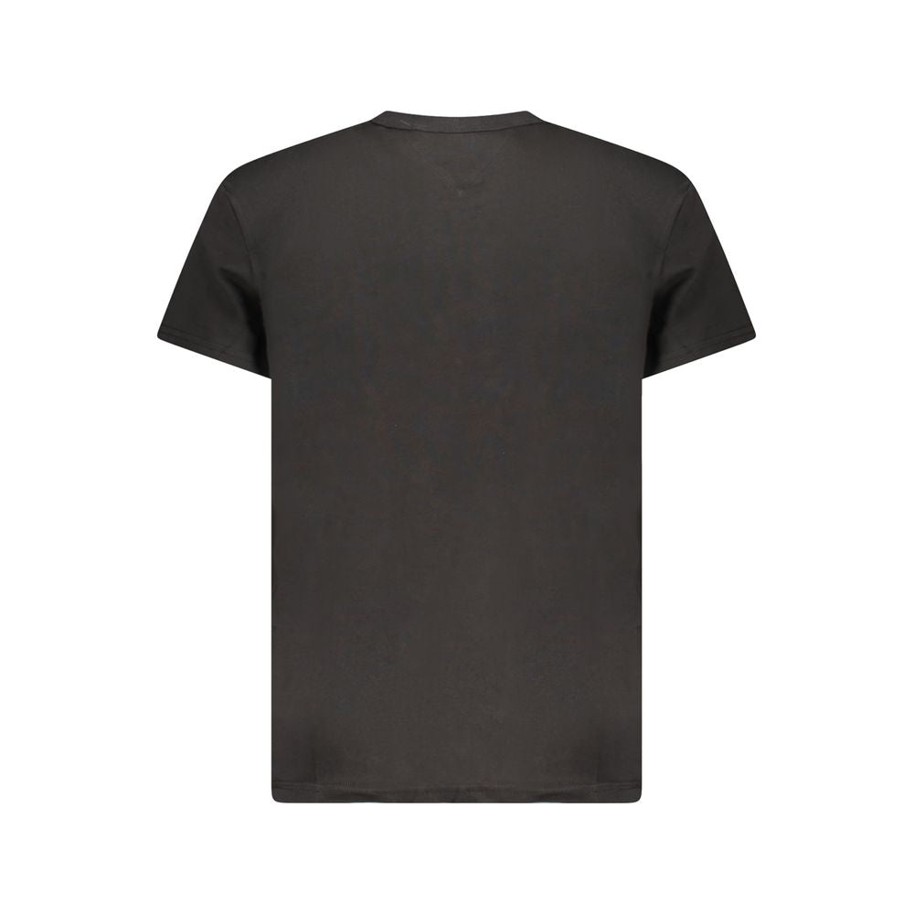 Tommy Hilfiger Black Cotton Men's T-Shirt | Regal Royce
