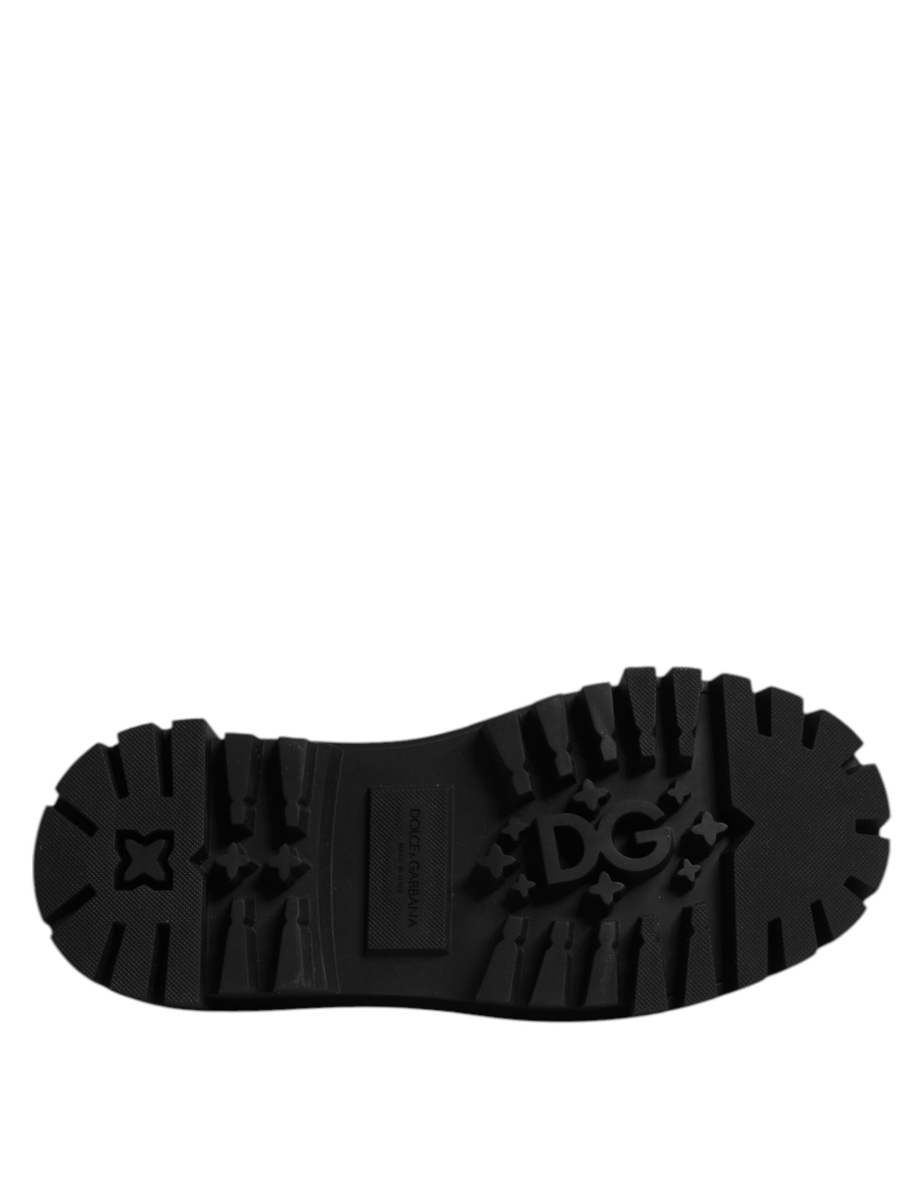 Dolce & Gabbana Black Leather Lace Up Derby Men Dress Shoes | Regal Royce