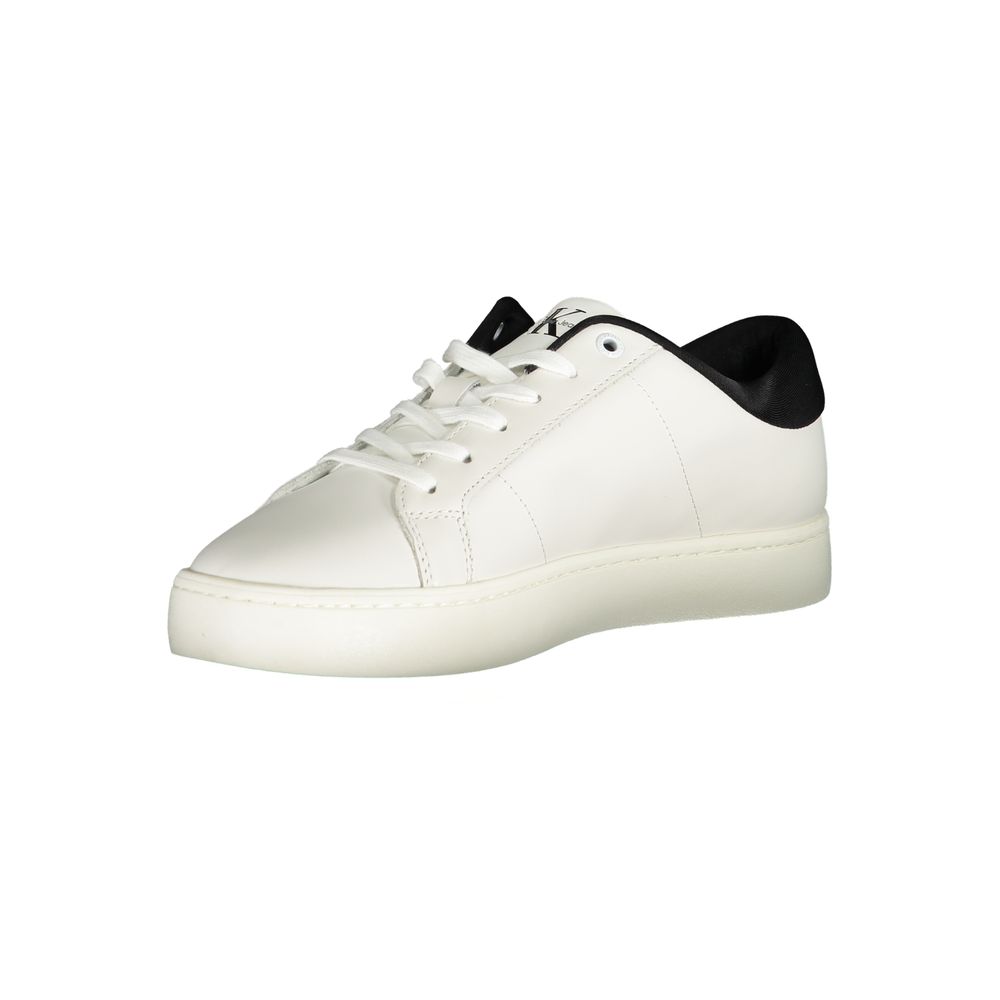 Calvin Klein Bianco Polyurethane Men Sneaker | Regal Royce