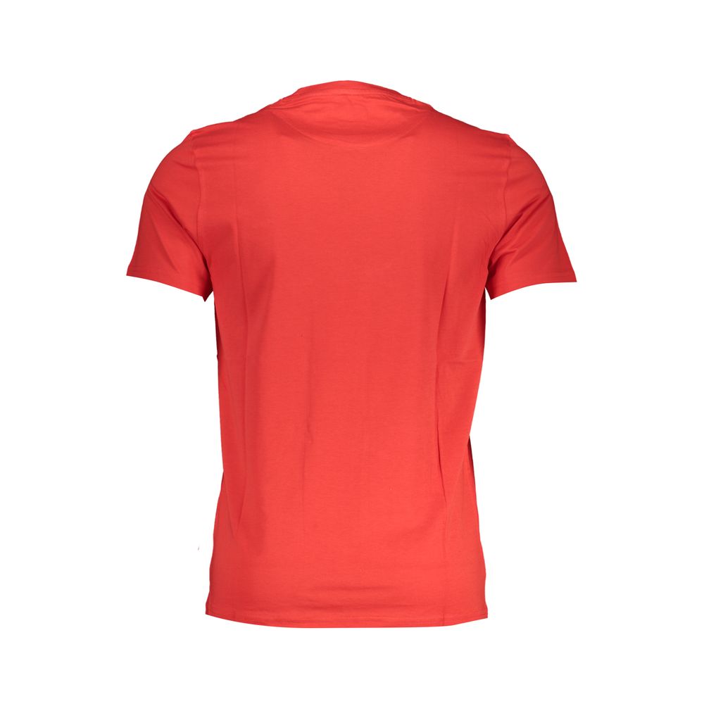 Harmont & Blaine Rosso Cotton Men T-Shirt | Regal Royce