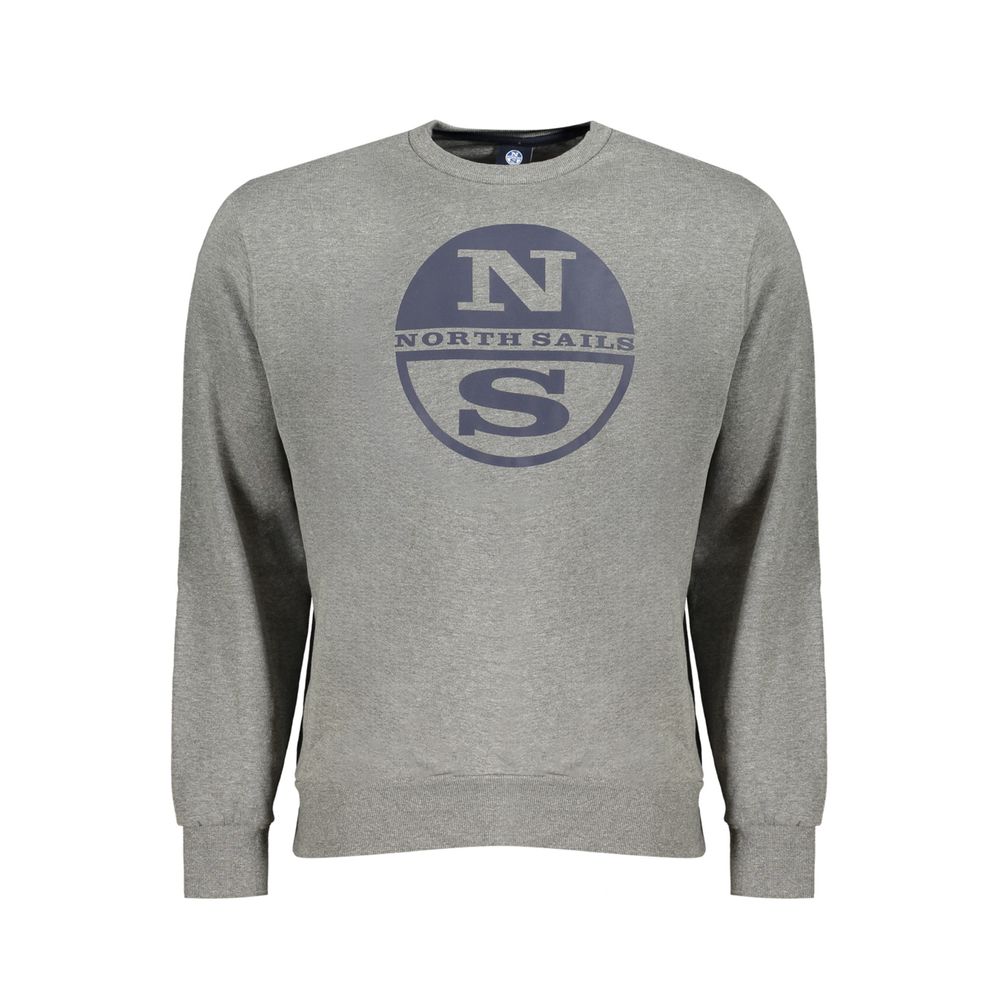 North Sails Grigio Cotton Men Sweatshirt | Regal Royce