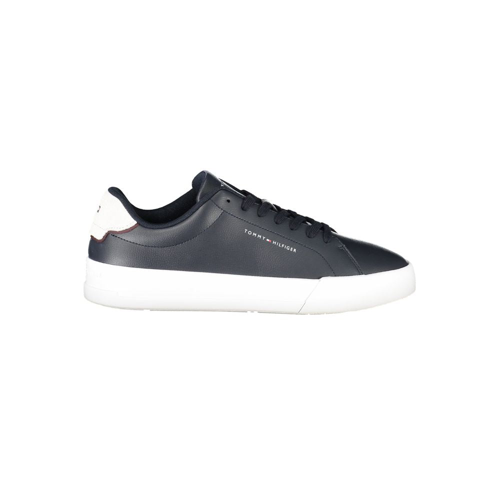 Tommy Hilfiger Blue Leather Men Sneaker | Regal Royce