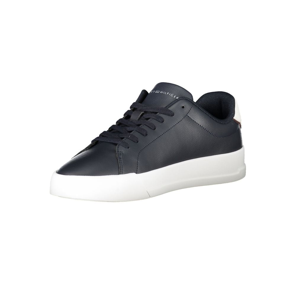 Tommy Hilfiger Blue Leather Men Sneaker | Regal Royce