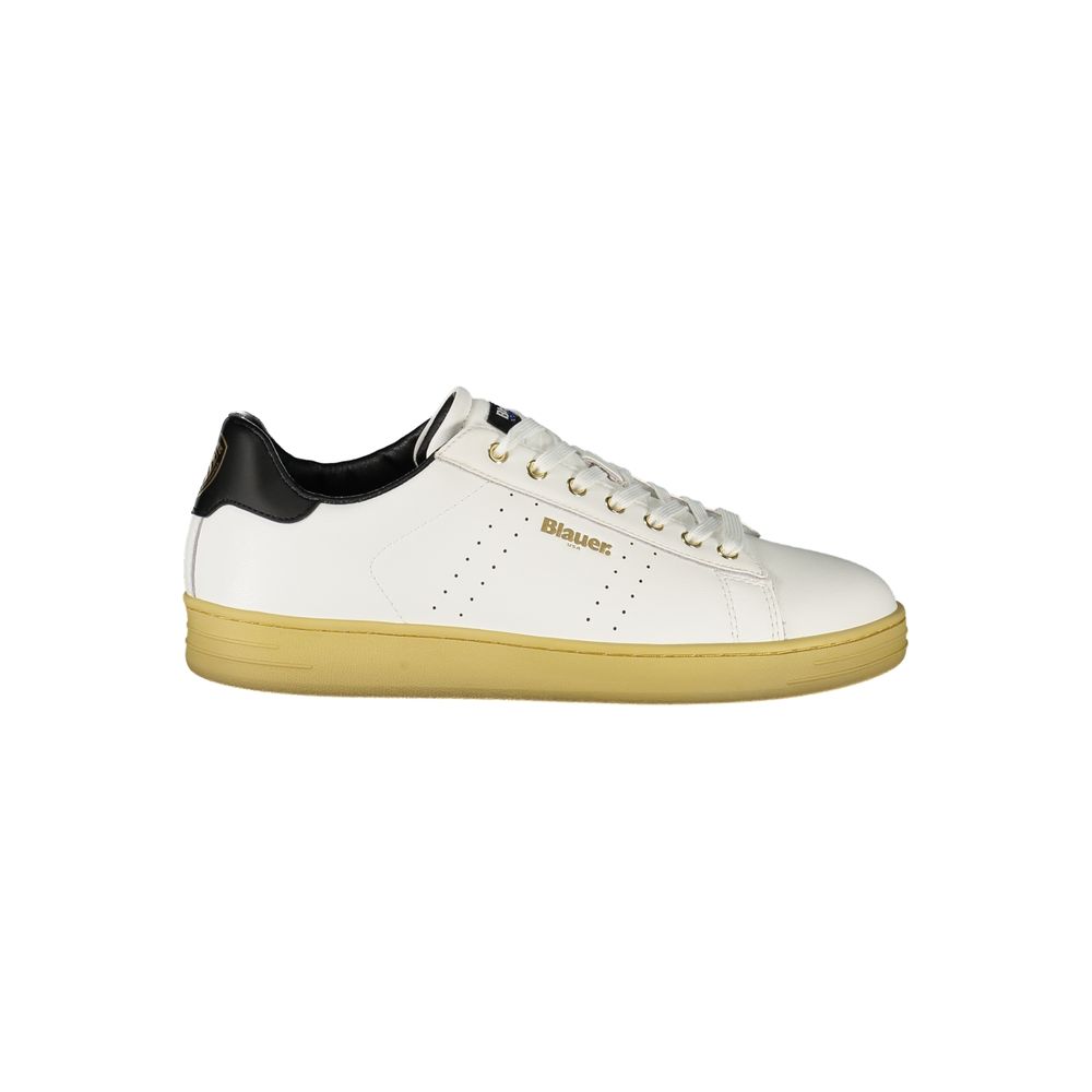 Blauer Bianco Poliuretano Men Sneaker | Regal Royce