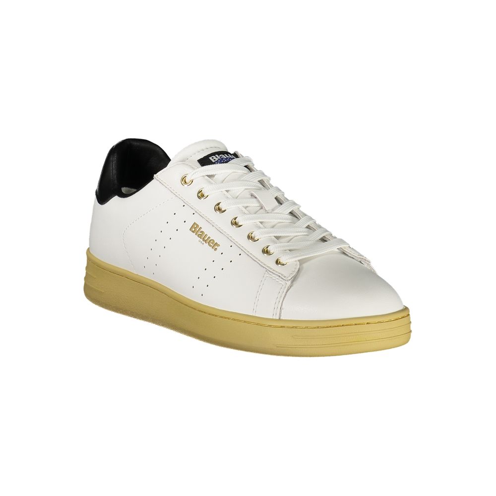 Blauer Bianco Poliuretano Men Sneaker | Regal Royce