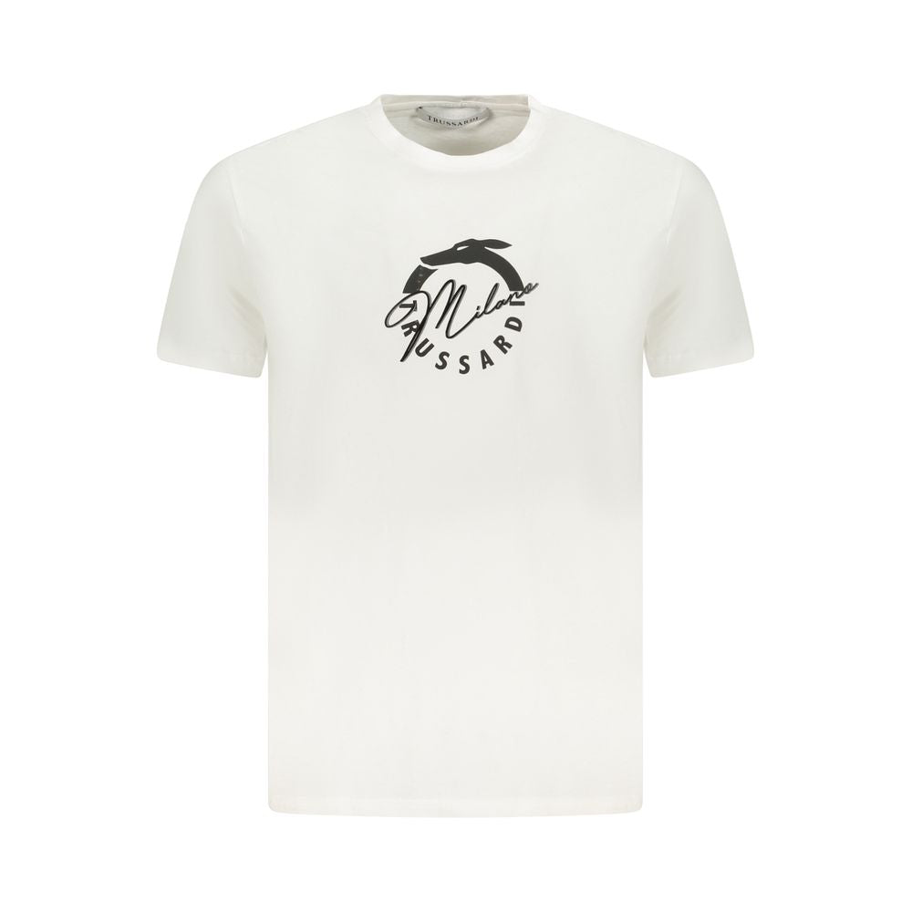 Trussardi Bianco Cotton Men's T-Shirt | Regal Royce