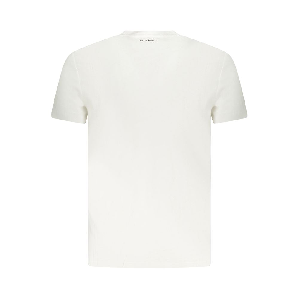 Trussardi Bianco Cotton Men's T-Shirt | Regal Royce