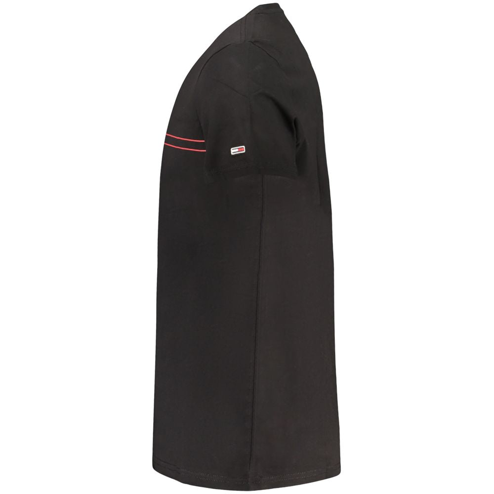 Tommy Hilfiger Black Cotton Men's T-Shirt | Regal Royce