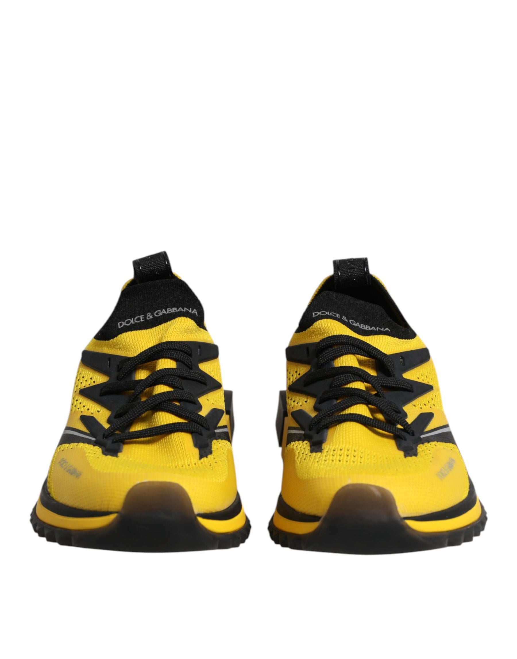 Dolce & Gabbana Yellow SORRENTO Sport Stretch Sneakers Shoes | Regal Royce