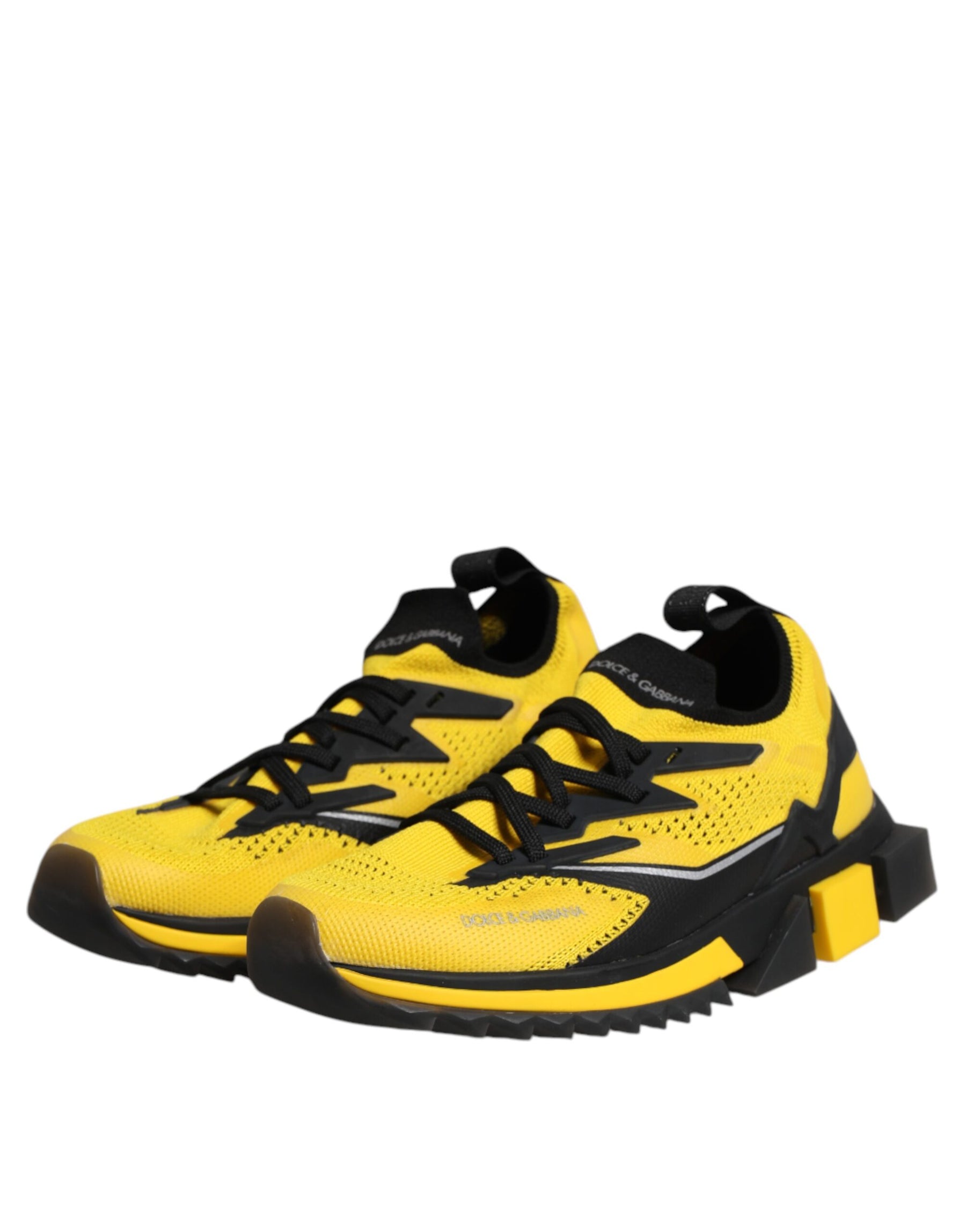 Dolce & Gabbana Yellow SORRENTO Sport Stretch Sneakers Shoes | Regal Royce