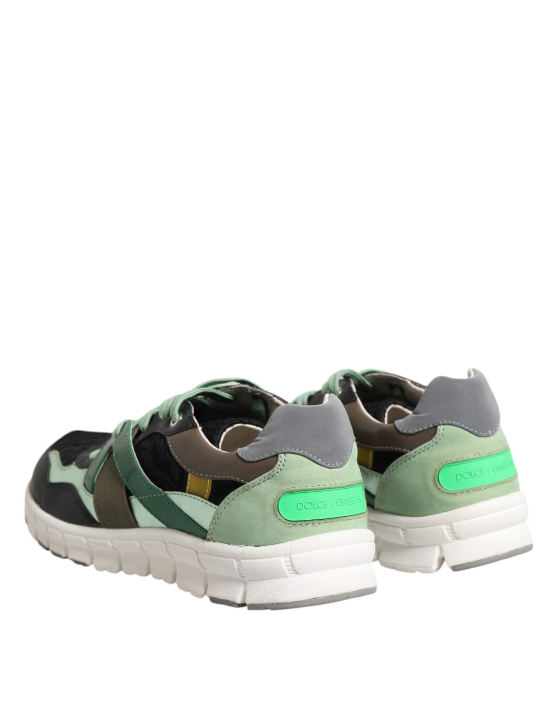 Dolce & Gabbana Multicolor Lace Up Low Top Sneakers Shoes | Regal Royce