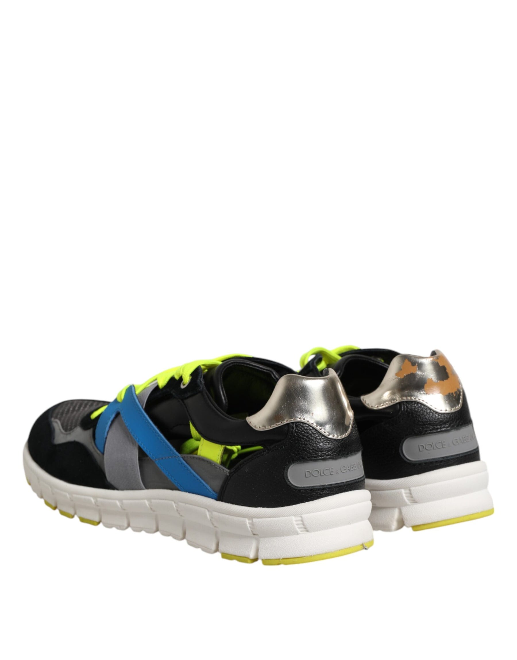 Dolce & Gabbana Multicolor Lace Up Low Top Men Sneakers Shoes | Regal Royce