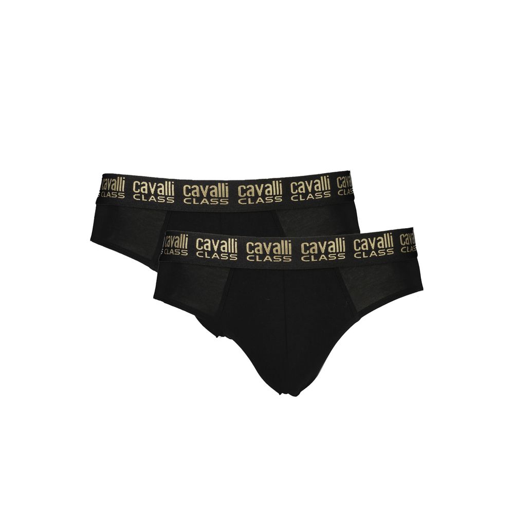 Cavalli Class Black Cotton Men Underwear | Regal Royce