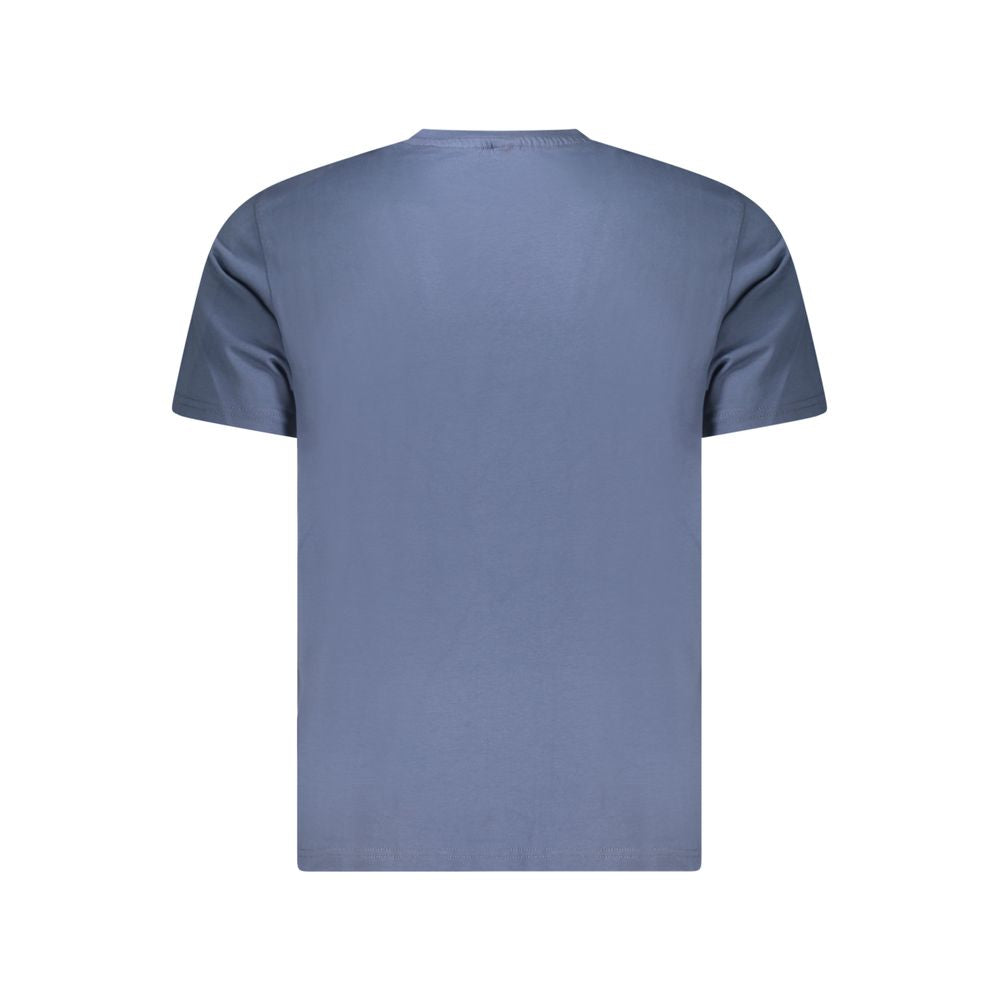 North Sails Blue Cotton Men T-Shirt | Regal Royce