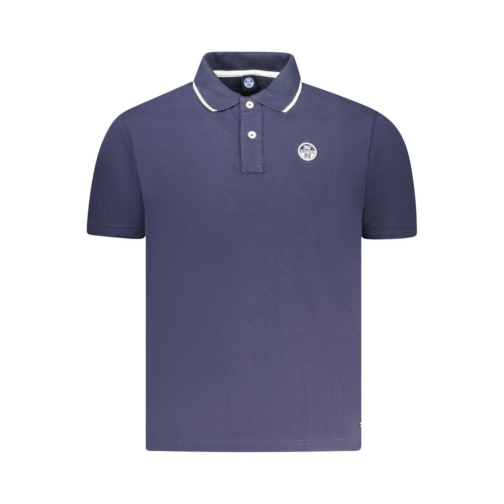 North Sails Blue Cotton Men Polo | Regal Royce