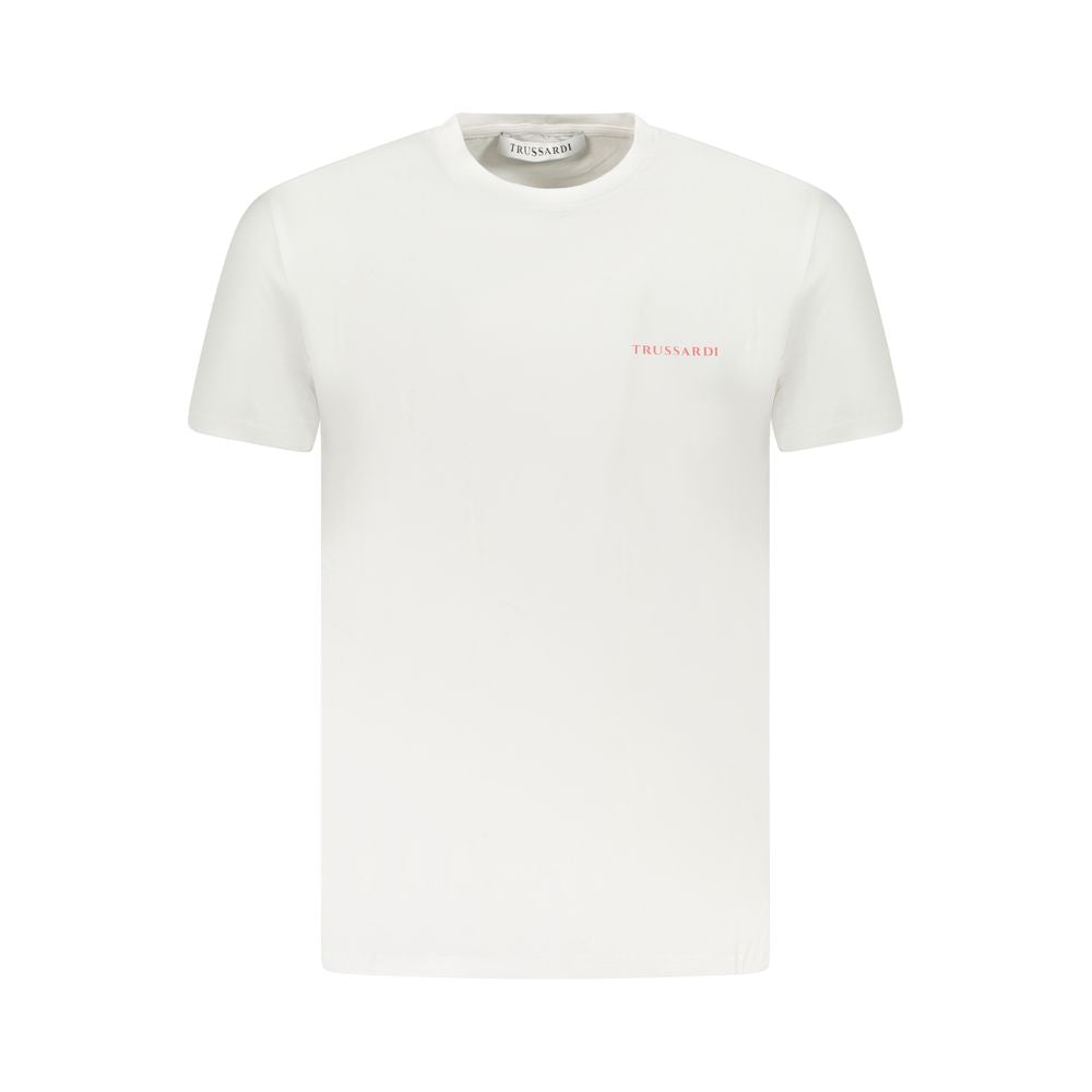 Trussardi White Cotton Men's T-Shirt | Regal Royce
