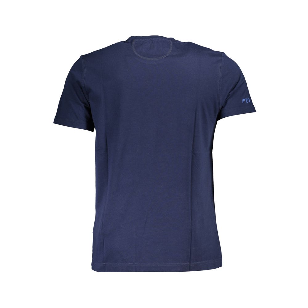 La Martina Blue Cotton Men T-Shirt | Regal Royce
