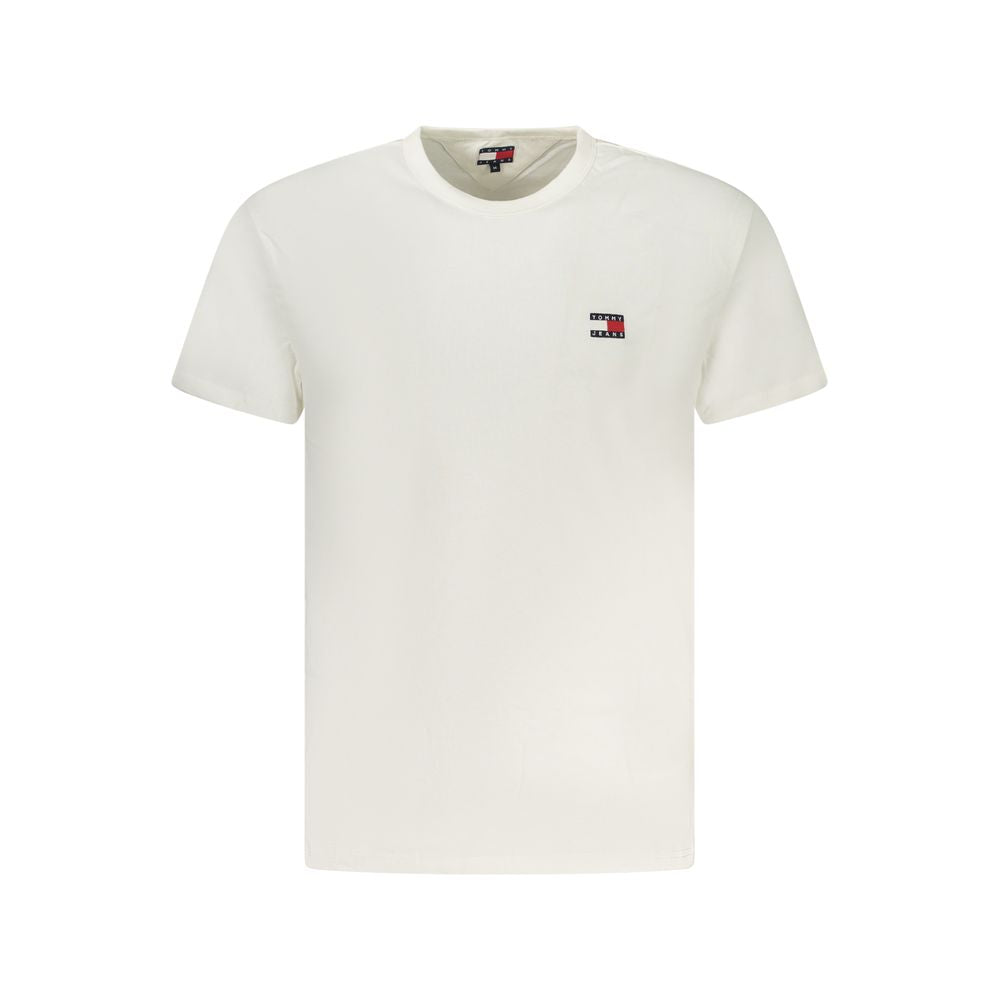 Tommy Hilfiger White Cotton Men T-Shirt | Regal Royce