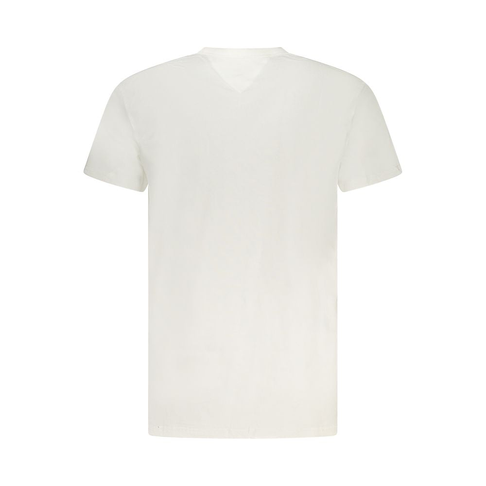 Tommy Hilfiger White Cotton Men T-Shirt | Regal Royce