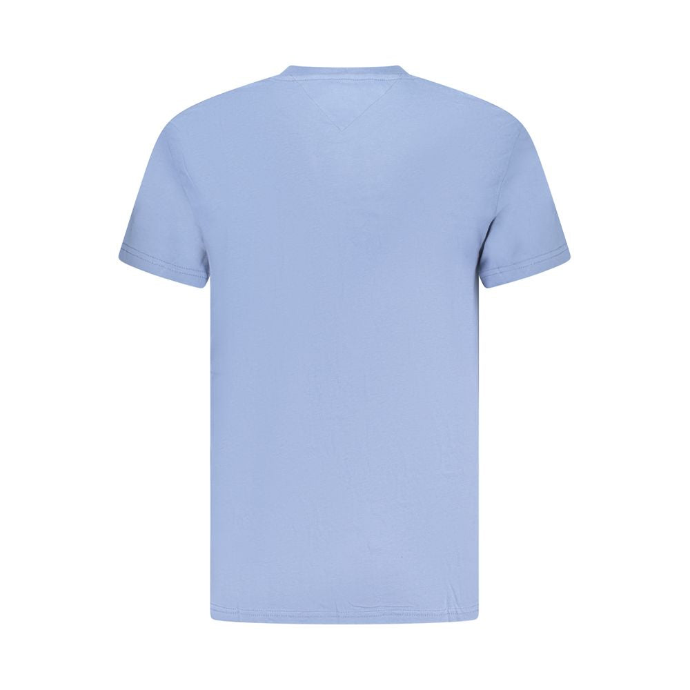 Tommy Hilfiger Azzurro Cotton Men T-Shirt | Regal Royce