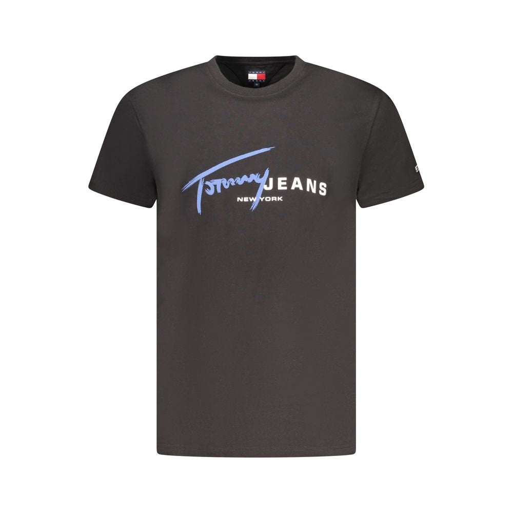 Tommy Hilfiger Black Cotton Men's T-Shirt | Regal Royce