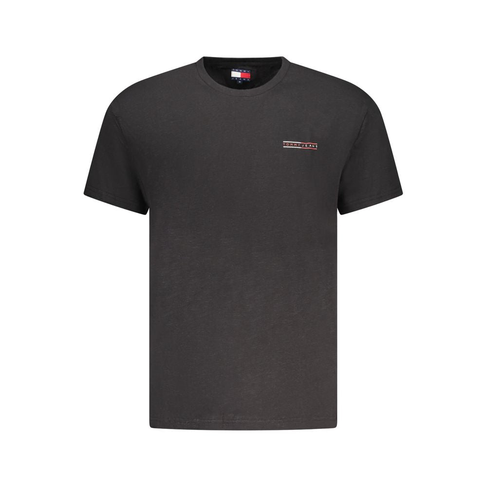Tommy Hilfiger Black Cotton Men's T-Shirt | Regal Royce