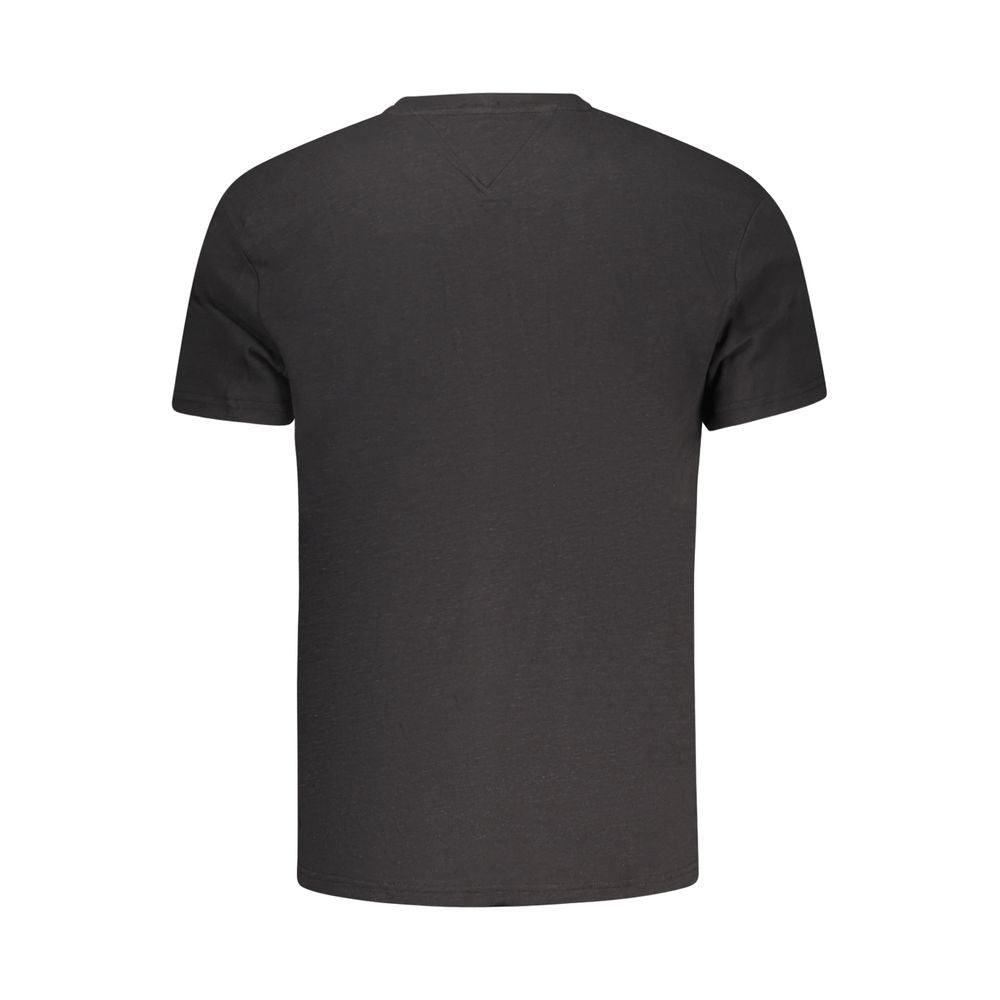 Tommy Hilfiger Black Cotton Men's T-Shirt | Regal Royce
