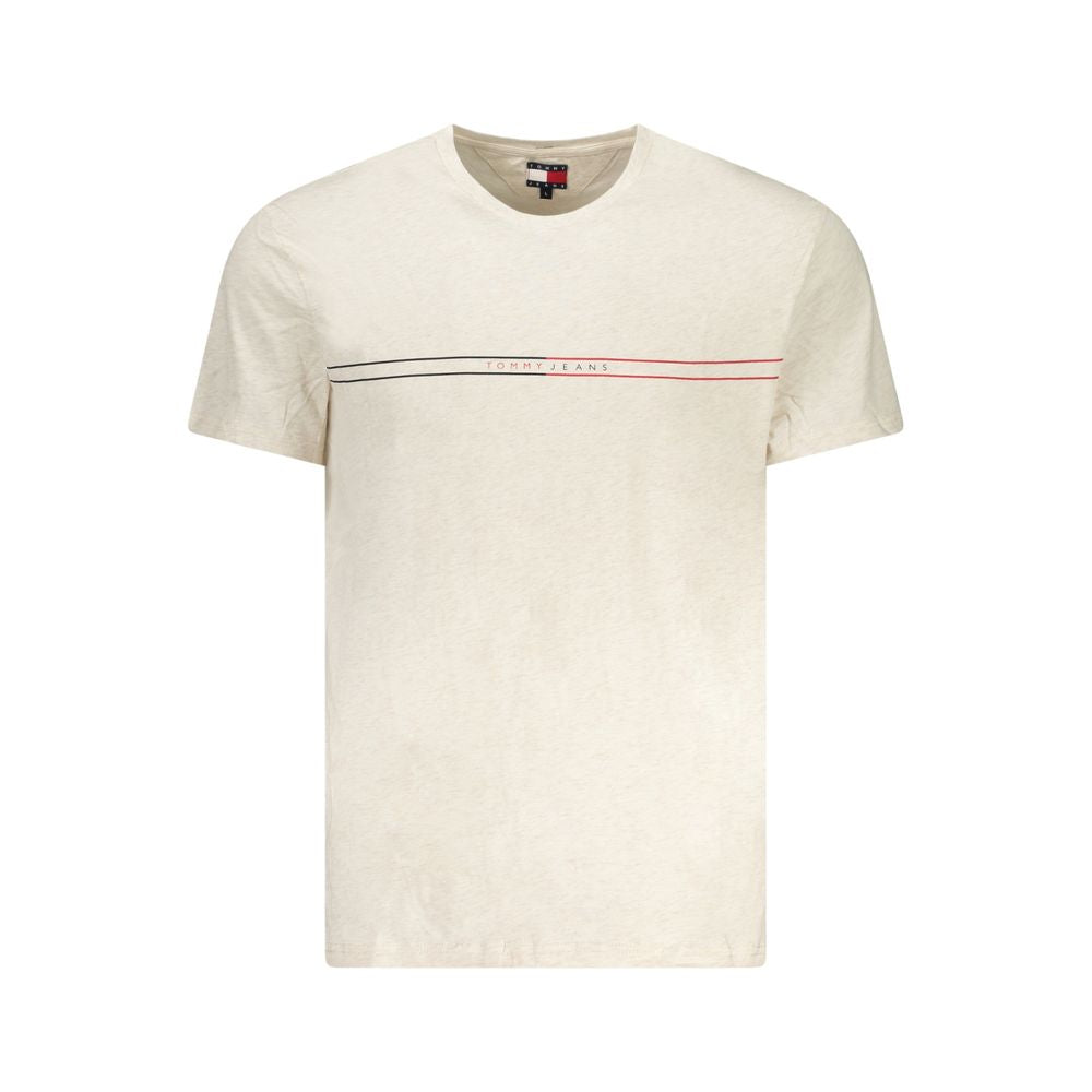 Tommy Hilfiger Beige Cotton Men's T-Shirt | Regal Royce