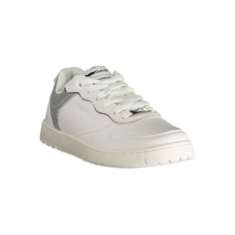 Gas White Polyester Women Sneaker | Regal Royce