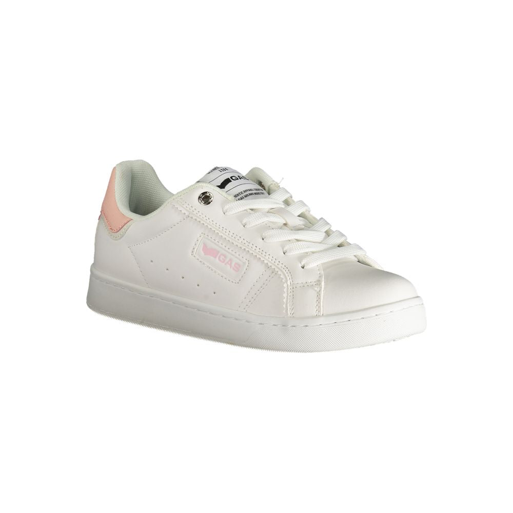 Gas White Polyester Women Sneaker | Regal Royce