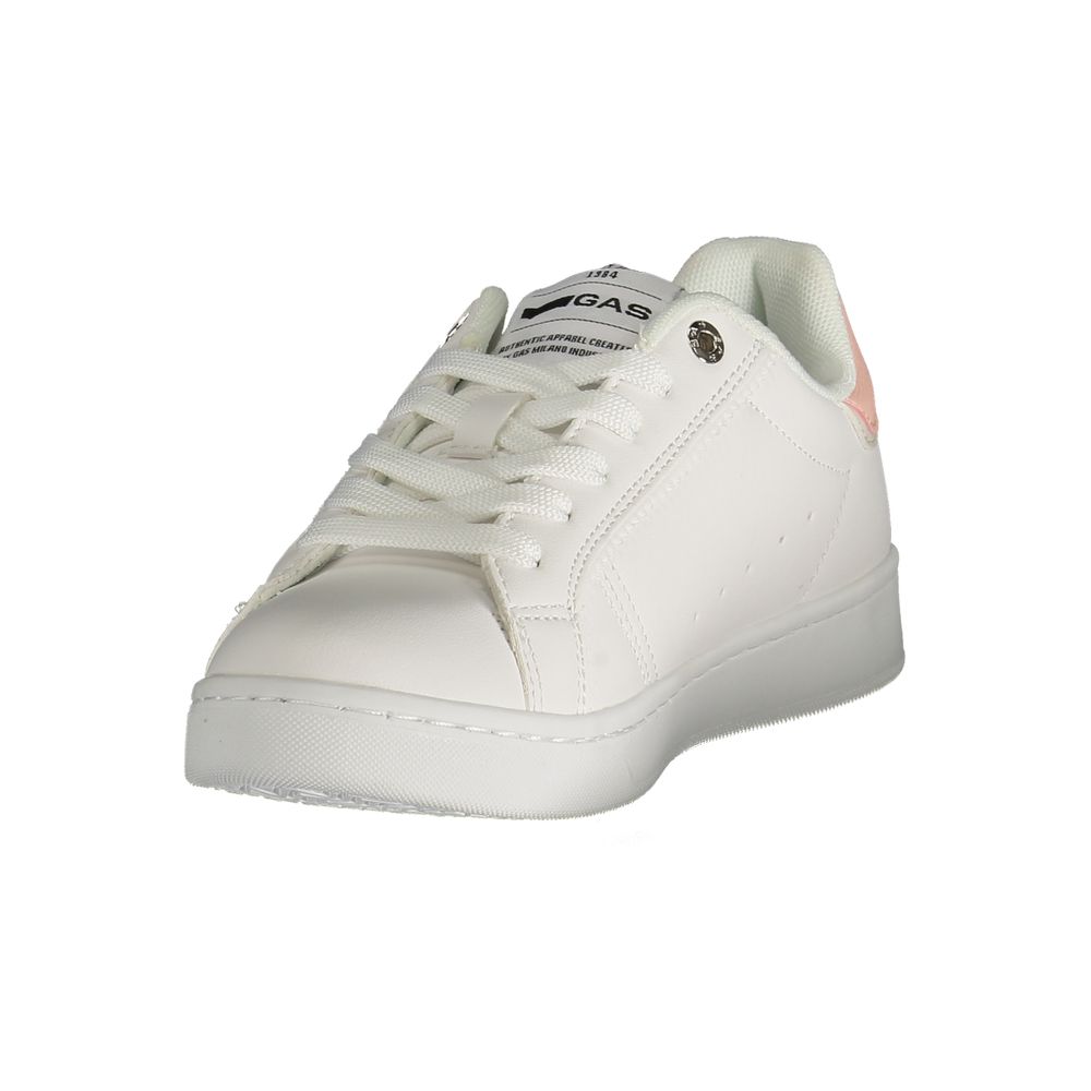 Gas White Polyester Women Sneaker | Regal Royce