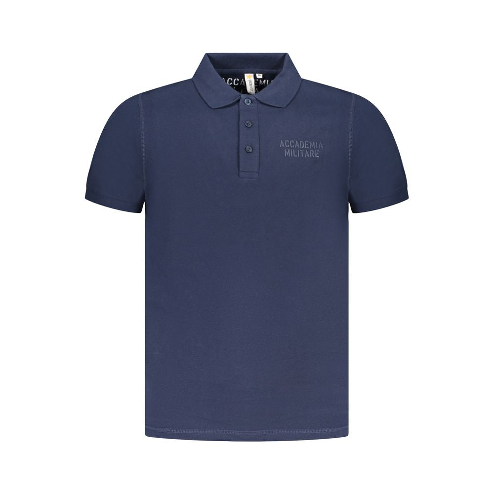 Accademia Militare Blue Cotton Mens Polo Shirt | Regal Royce