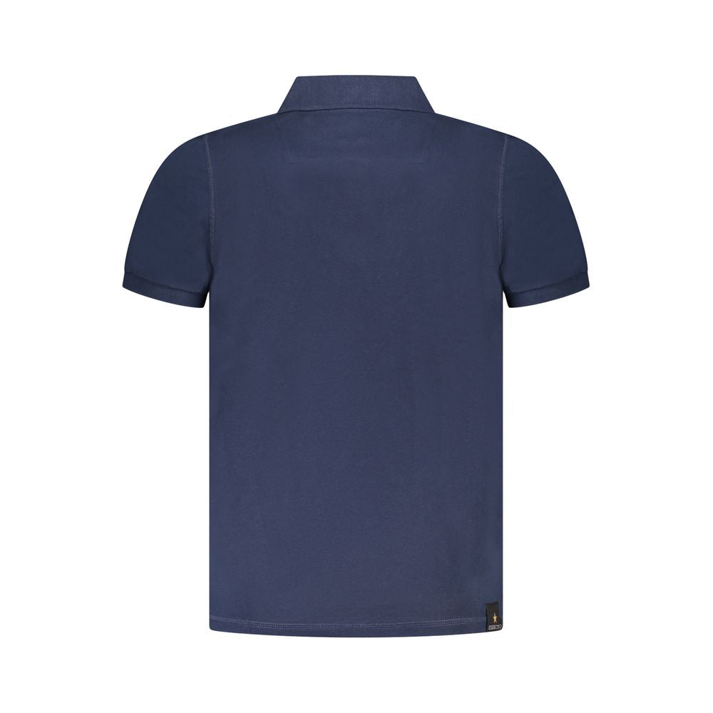 Accademia Militare Blue Cotton Mens Polo Shirt | Regal Royce