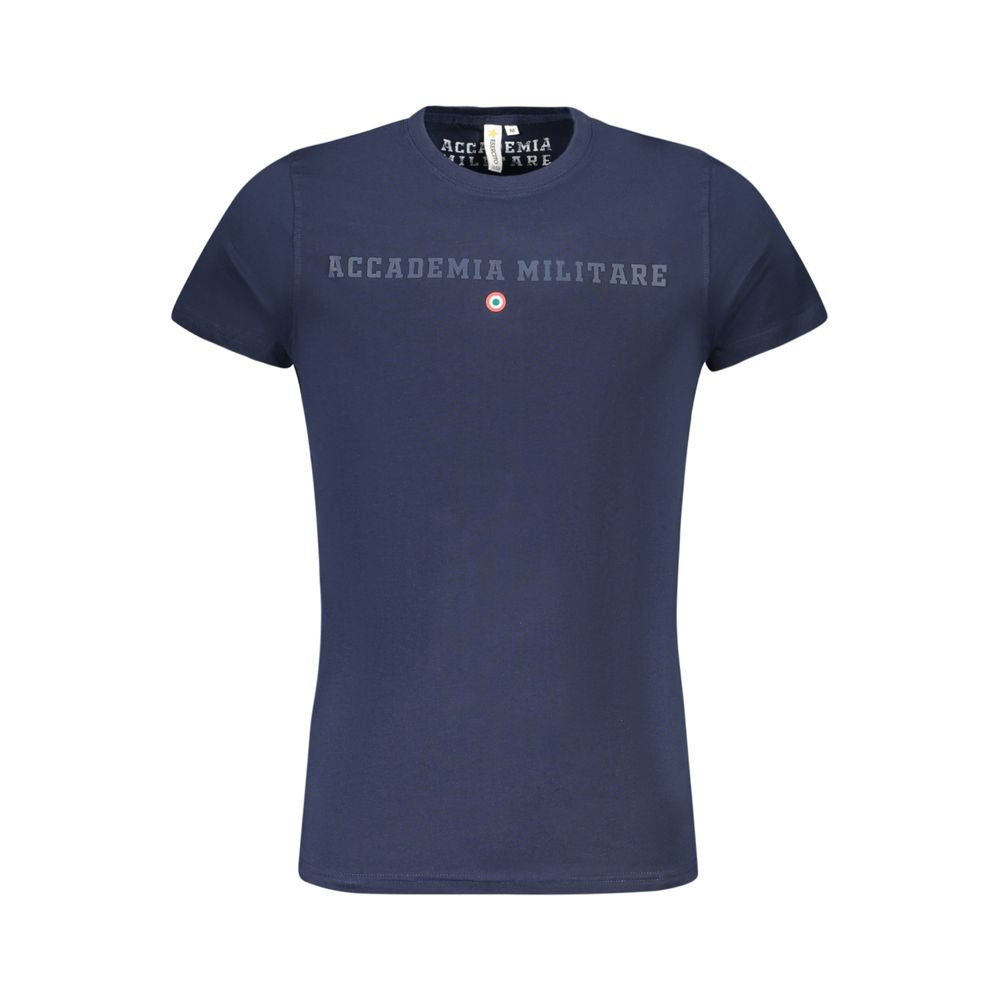 Accademia Militare Blu Cotton Men T-Shirt | Regal Royce