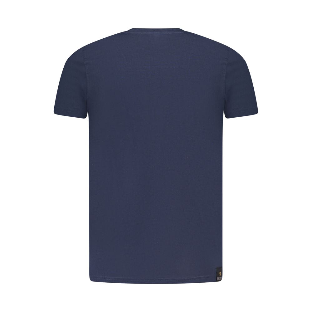 Accademia Militare Blue Cotton Men T-Shirt | Regal Royce