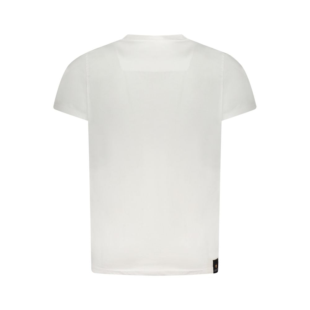 Accademia Militare White Cotton Men's T-Shirt | Regal Royce