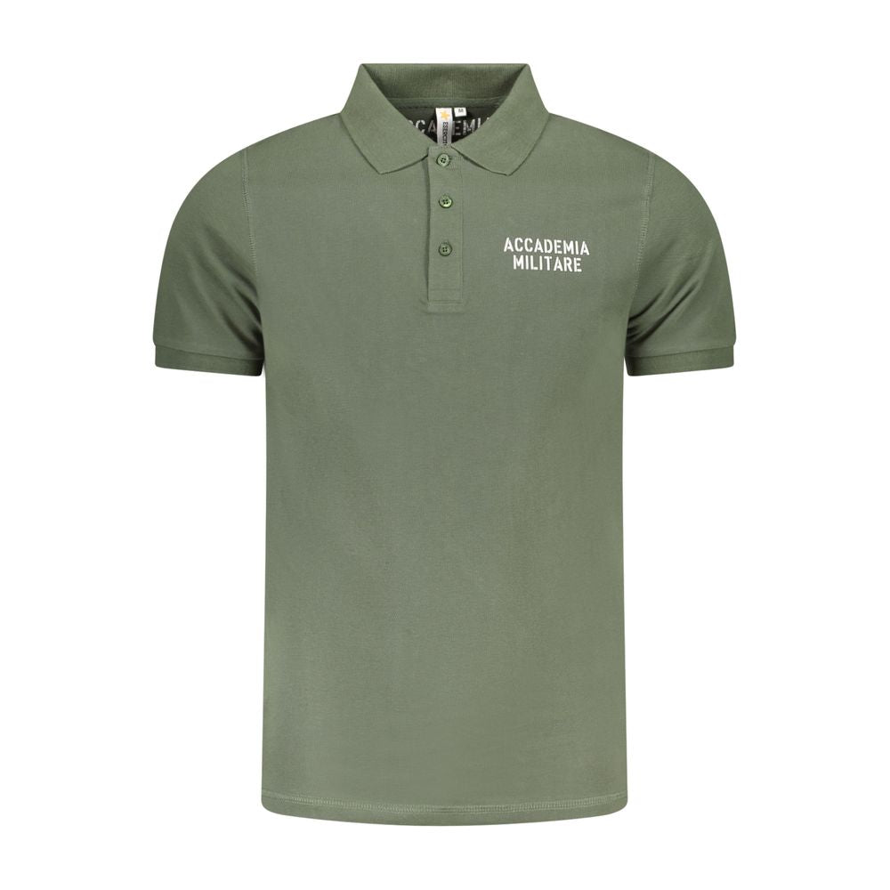 Accademia Militare Verde Cotton Mens Polo | Regal Royce
