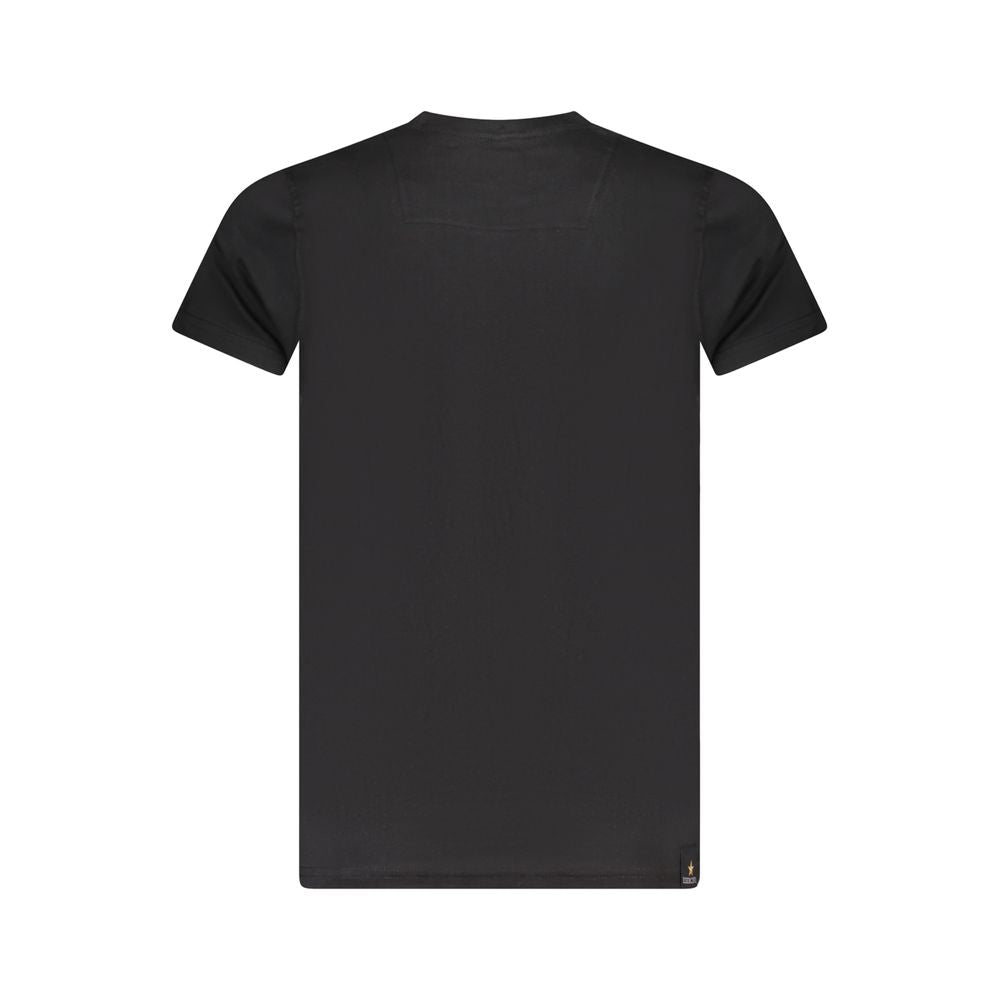 Accademia Militare Black Cotton Men's T-Shirt | Regal Royce