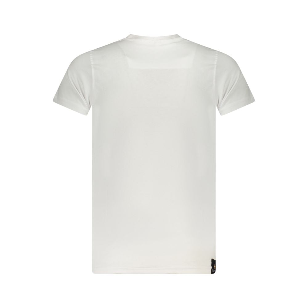 Accademia Militare White Cotton Men's T-Shirt | Regal Royce