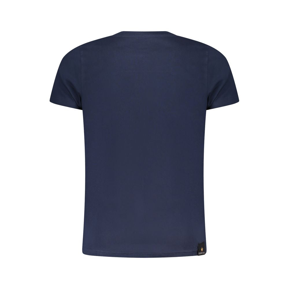 Esercito 1659 Blu Cotton Men's T-Shirt | Regal Royce