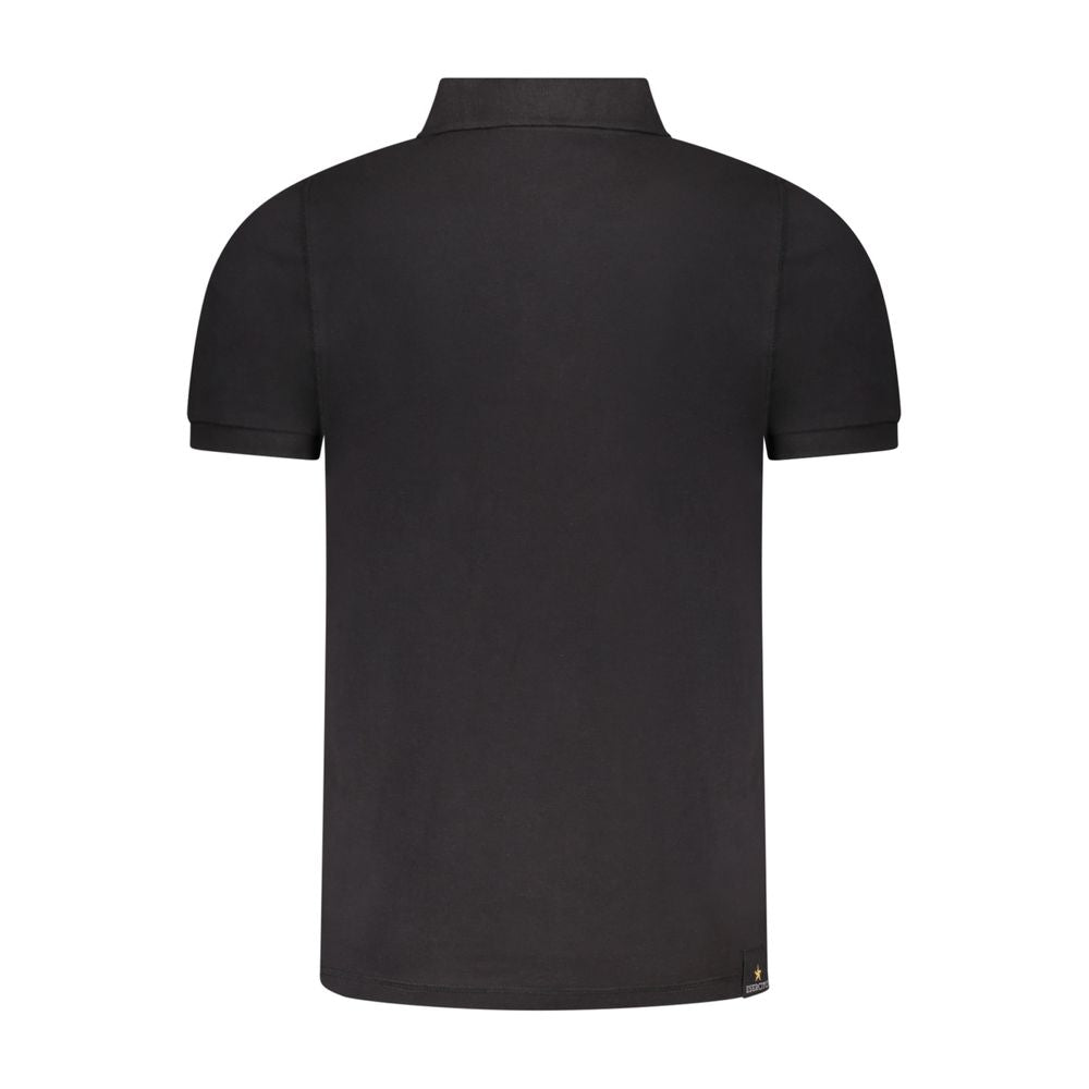 Accademia Militare Black Cotton Men's Polo Shirt | Regal Royce