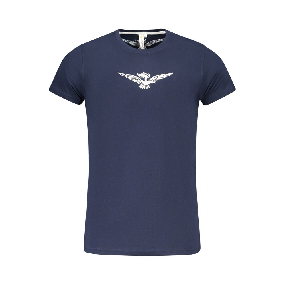 Accademia Militare Blue Cotton Men's T-Shirt | Regal Royce