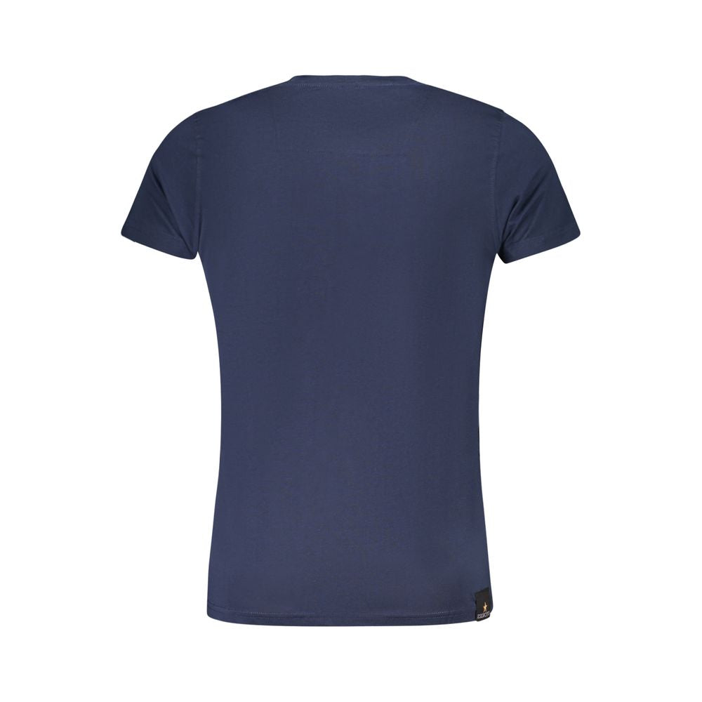 Accademia Militare Blue Cotton Men's T-Shirt | Regal Royce