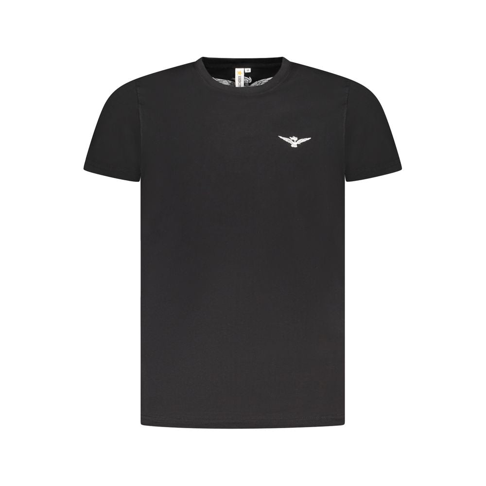 Accademia Militare Black Cotton Men's T-Shirt | Regal Royce
